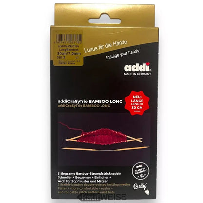 AddiCrasyTrio Bamboo Rundstricknadeln im neuen Verpackung 4-8mm Socken Stricken