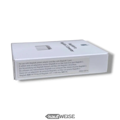 Weiße rechteckige Box für MagSafe zu MagSafe 2 Konverter, Original Apple Adapter