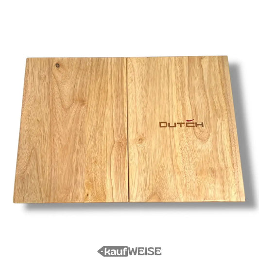 Holzschneidebrett DUTCH 3-in-1 Teak klappbar massiv XXL mit Gravur