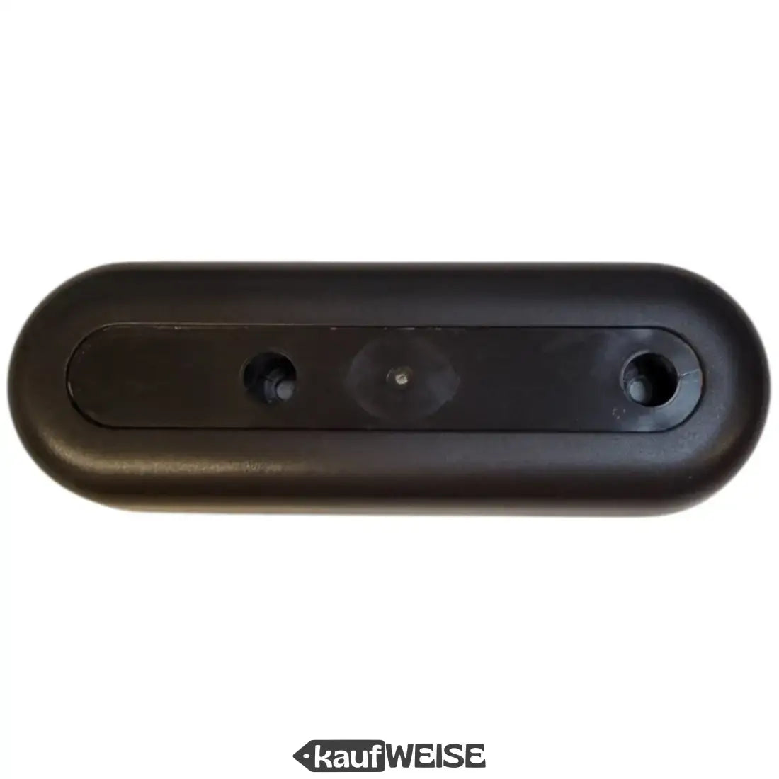 Schwarze Plastik-Abdeckung für E-Scooter-Kamera mit zwei Rundungen und transparentem Fenster