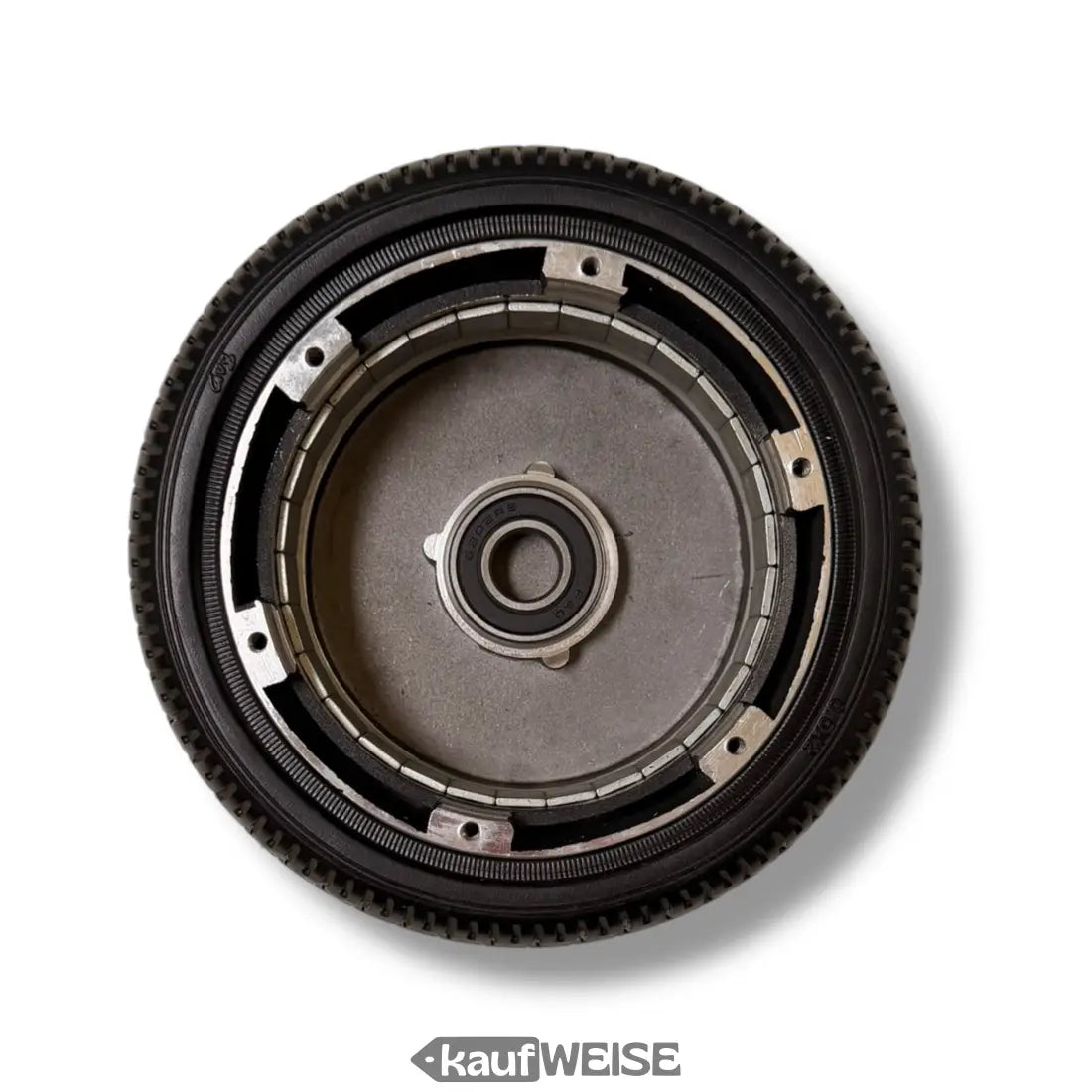 Schwarzer Vollgummireifen mit Metallnabenmotor-Gehäuse 6,5 Zoll