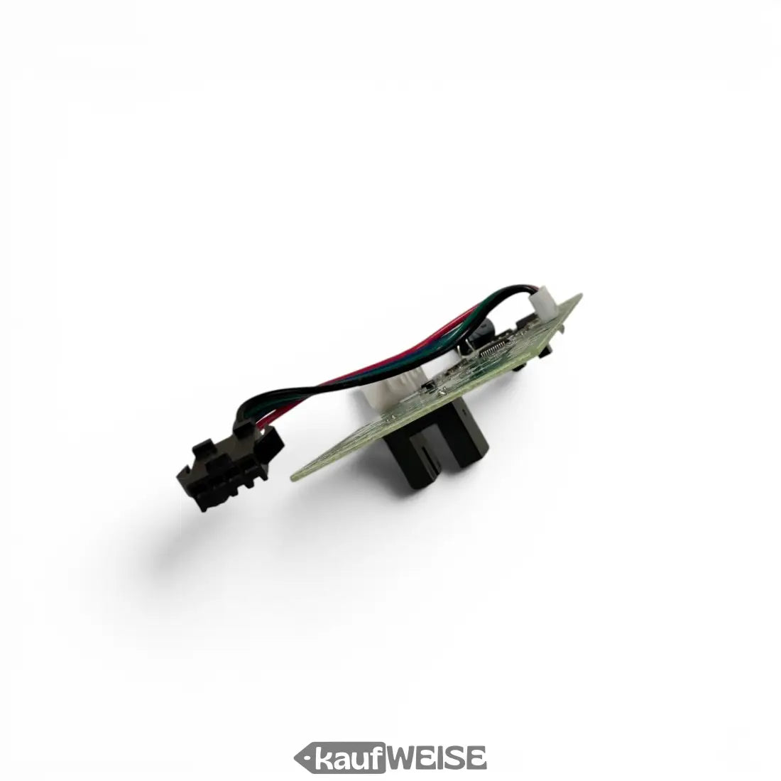 Black plastik stecker mit mehrfarbigen kabeln an grünem hoverboard sensor board mit kabelsatz