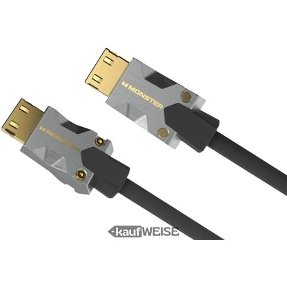 Schwarzes Kabel mit vergoldeten Steckern, Monster M1000 HDMI-Kabel 4K für UHD