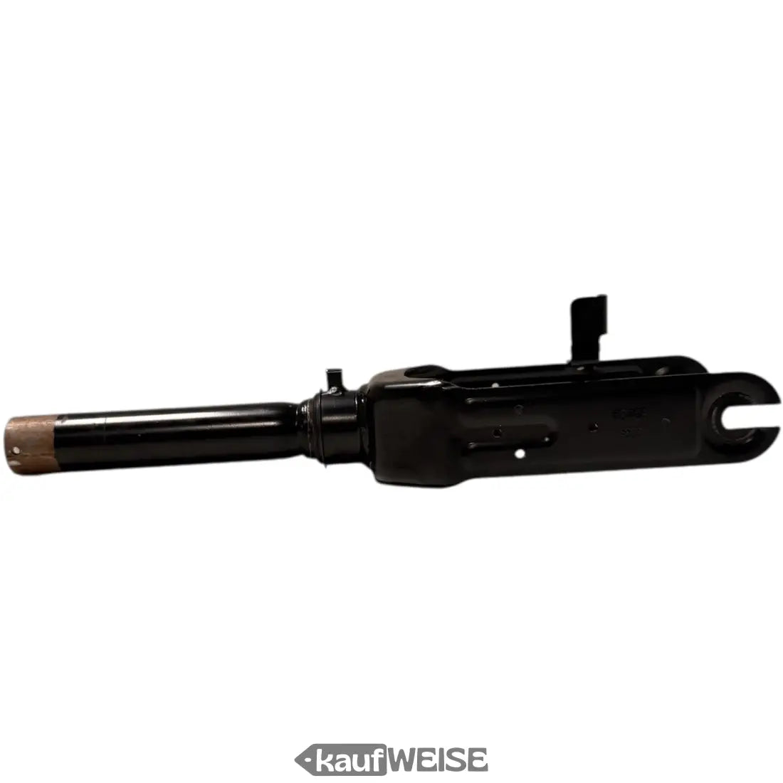 Schwarze Original Ninebot Max G30 Vorderradgabel mit Mattfinish und Kupfer-Endkappe