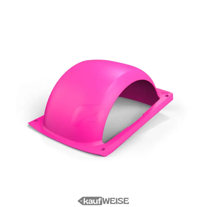 Original onewheel gt fender in vibrant pink plastic mit glatter oberfläche und rechteckiger basis mit montagebohrungen
