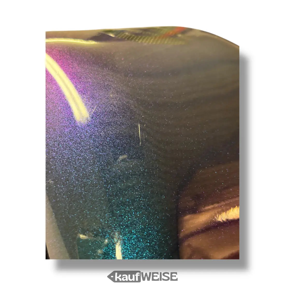 Blaues Glitzer-Sequin Clutch mit Goldkette und Galaxy-Schutzblech für Onewheel XR