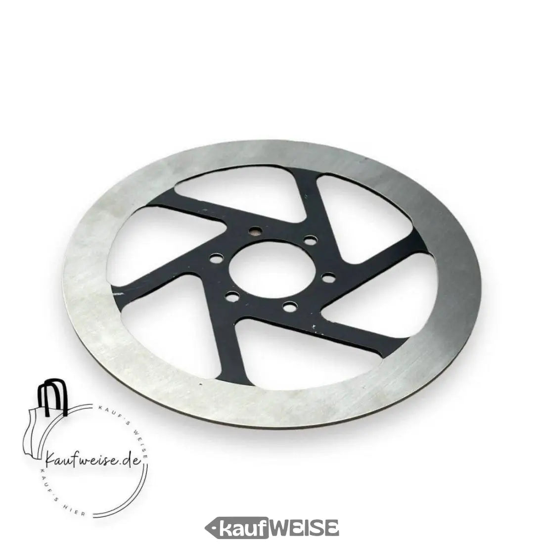 Silberne und schwarze Vanmoof Bremsscheibe 160mm für S3 und X3 Modelle